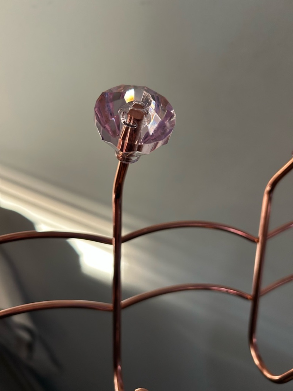 Elegant Pink Crystal Wall Hook Rack - Brand Unspecified - Picture 2 of 2